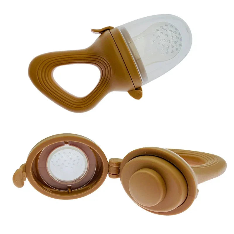 Grignoteuse en Silicone pour Bébé avec Couvercle