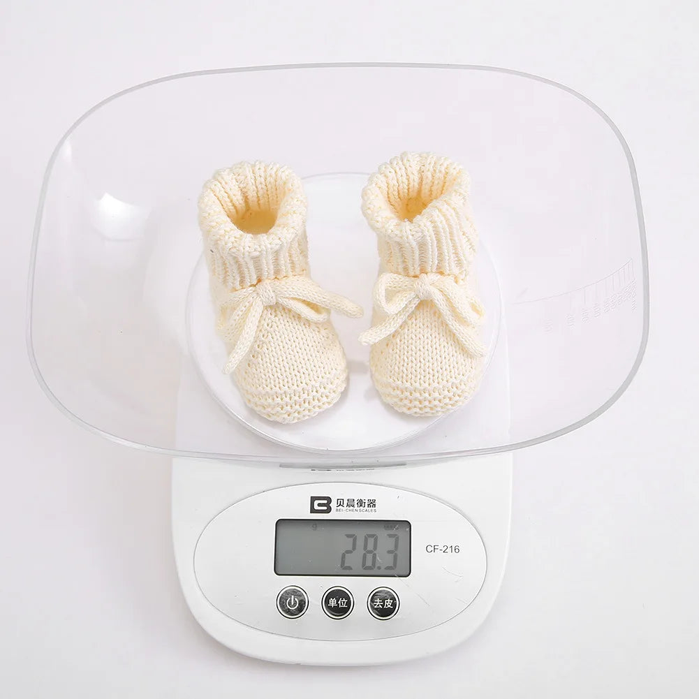 Chaussons Bébé Tricotés à Revers 0-12 Mois