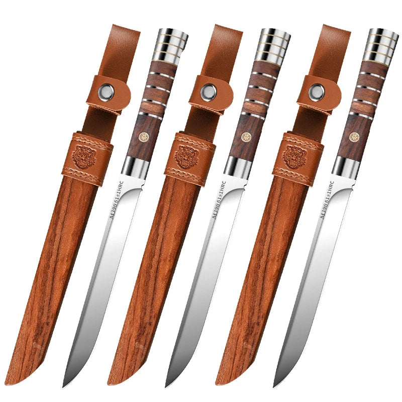 Ensemble Couteaux de Cuisine Acier M390 Ultra Tranchant