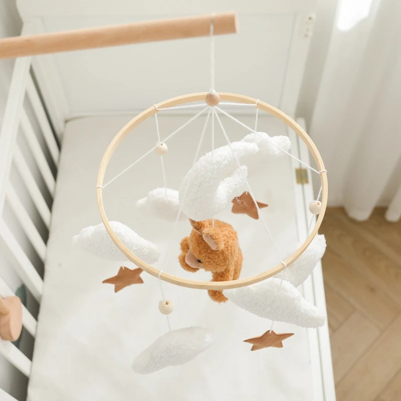Mobile Musical en Bois pour Lit Bébé