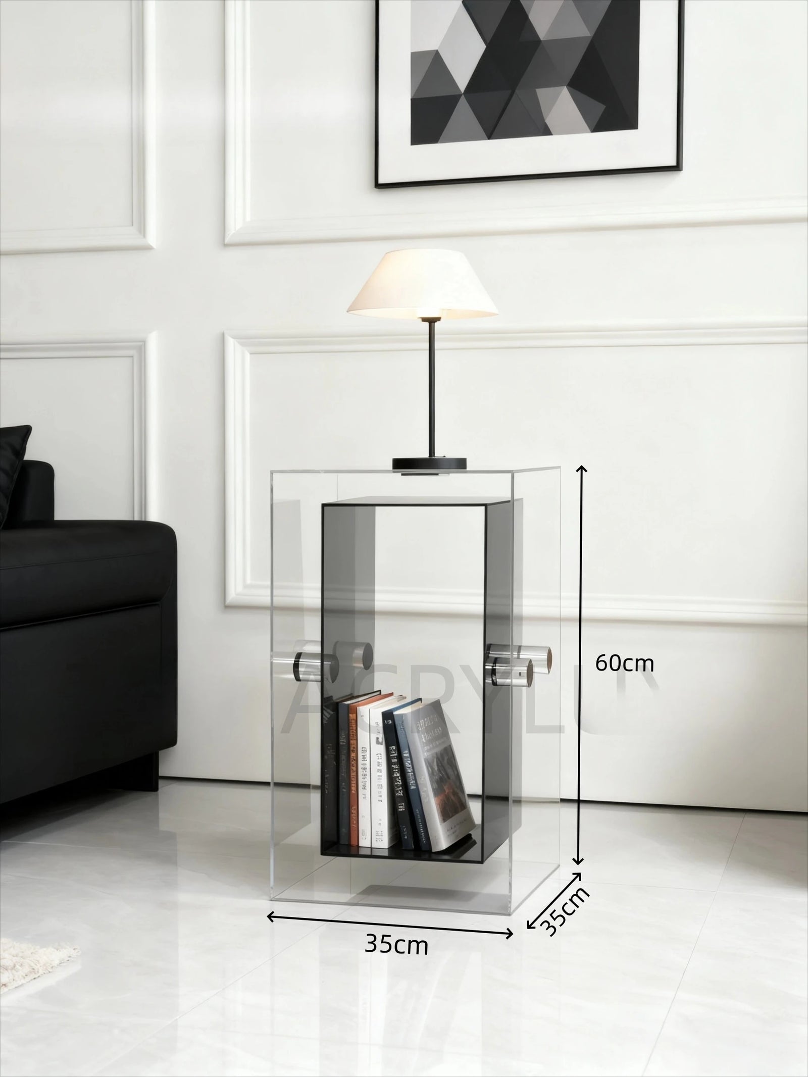 Table d'Appoint en Acrylique - Design Minimaliste