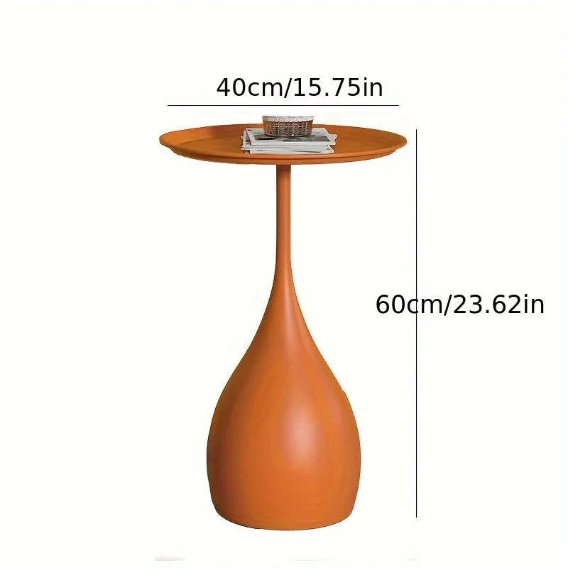 Petite Table Ronde en Métal - Design Minimaliste