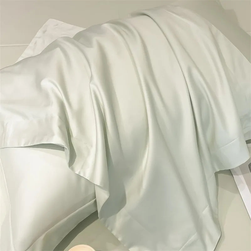 Parure de Lit Coton Égyptien 1000TC Ultra Douce 4 Pièces