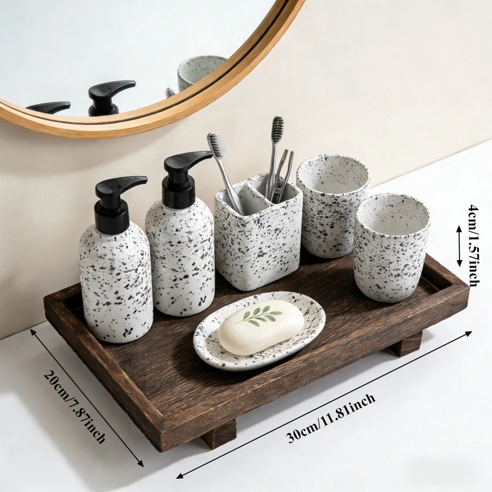 Plateau de Service en Bois Style Japonais - Cérémonie du Thé
