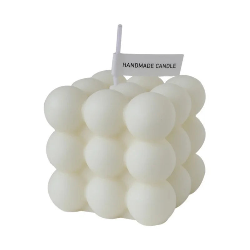 Bougie Décorative Cylindrique Nervurée en Cire de Soja