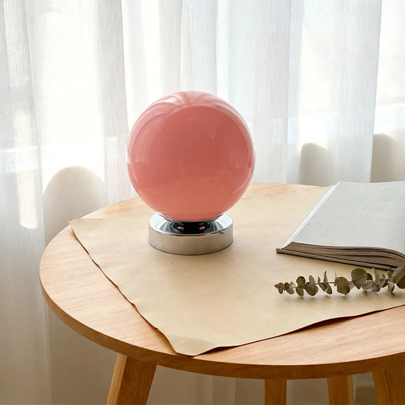 Lampe de Table en Verre USB - Style Murano Contemporain
