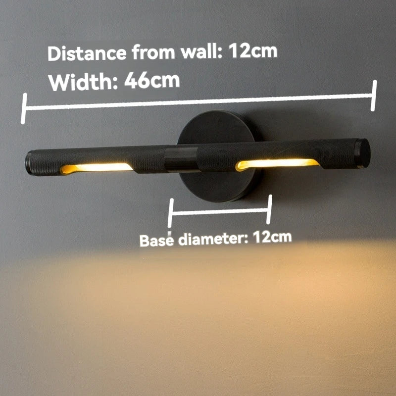 Copper Mirror Front Light – Nordic Bathroom Wall Lamp