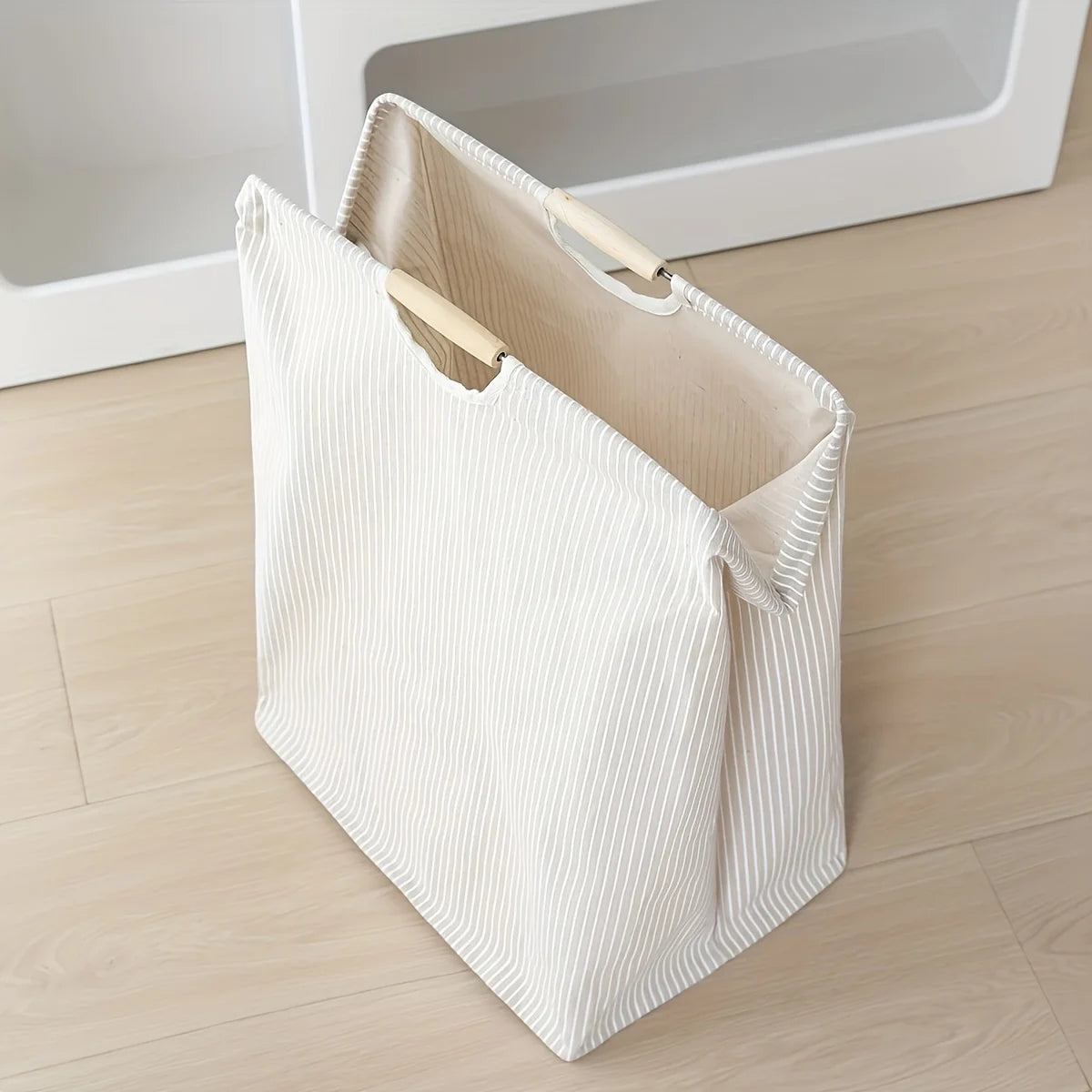 Panier à Linge Bohème Tissu Grande Taille avec Poignées