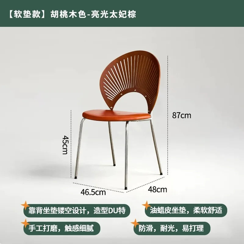 Chaise de Salle à Manger en Acier Inoxydable