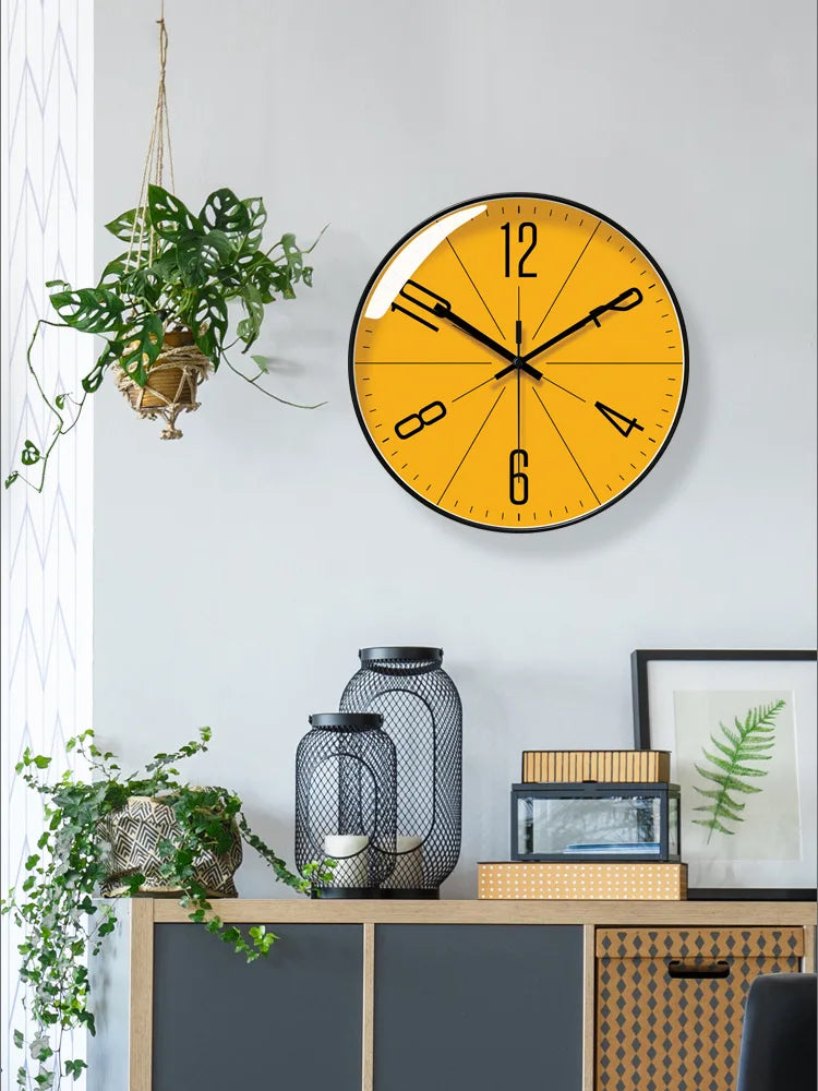 Horloge Murale Nordique Simple Silencieuse Moderne
