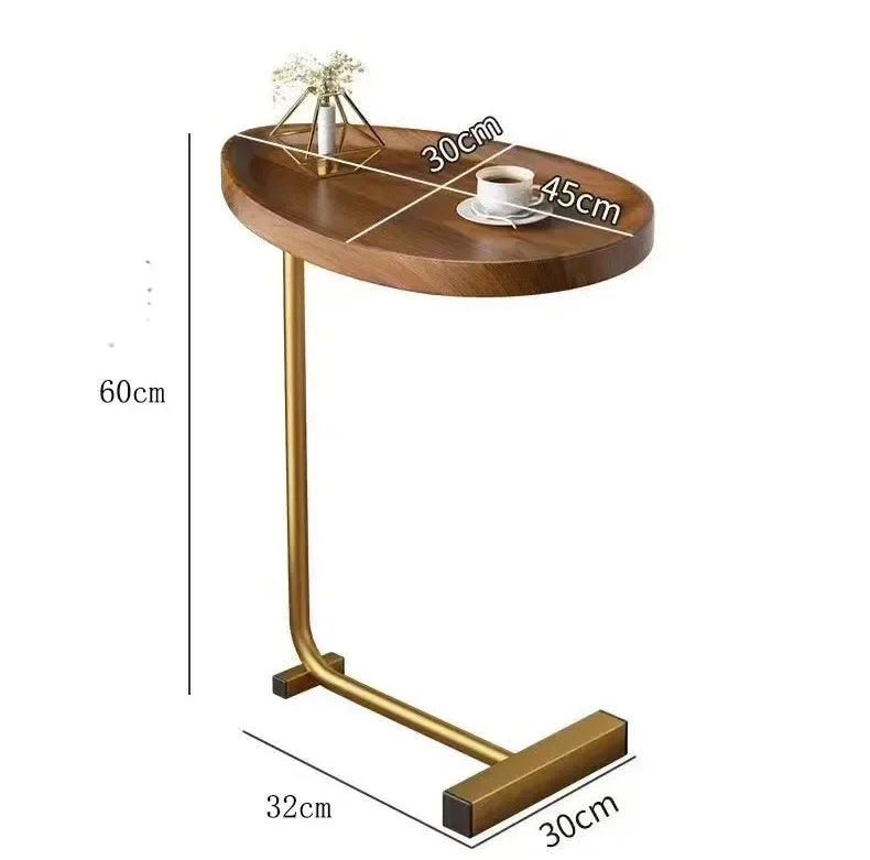 Table d'Appoint Métal Mobile - Petit Format Luxe Discret