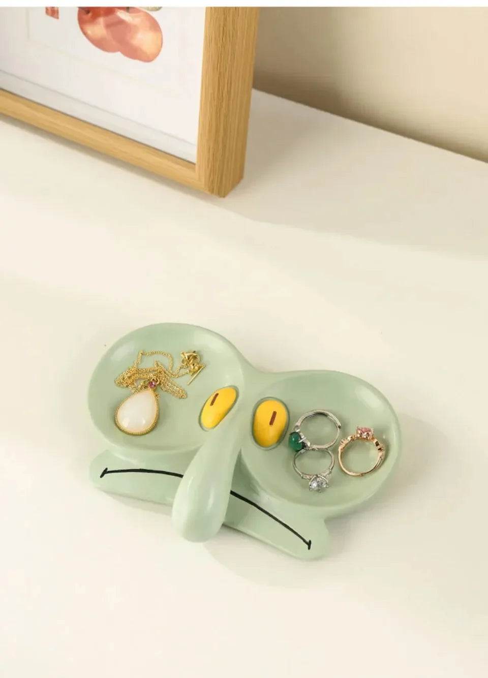 Plateau Décoratif Bureau Motif Poulpe Design Ludique