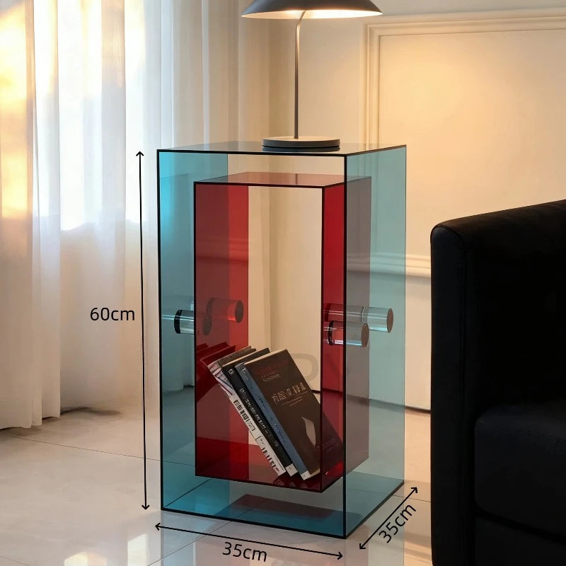 Table d'Appoint en Acrylique - Design Minimaliste