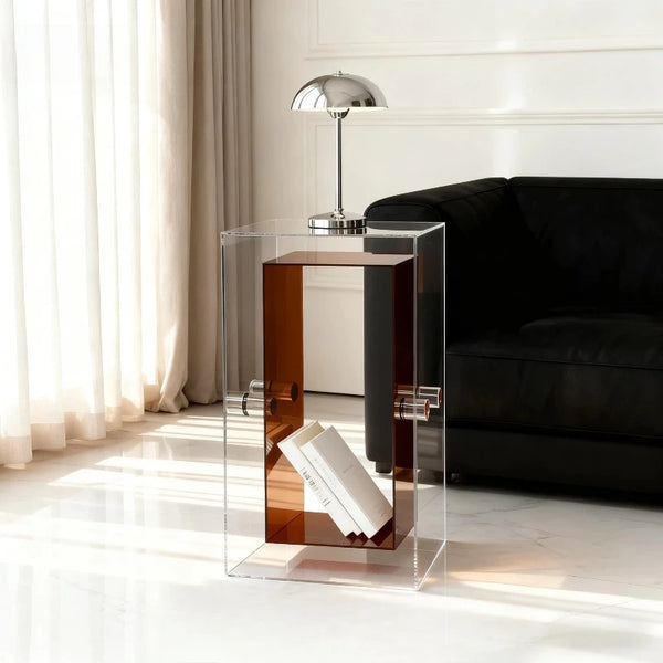 Table d'Appoint en Acrylique - Design Minimaliste