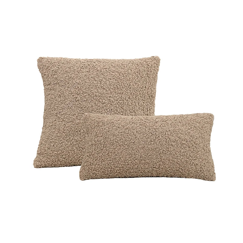 Housse de Coussin Teddy Fourrure - Douceur Peau de Mouton