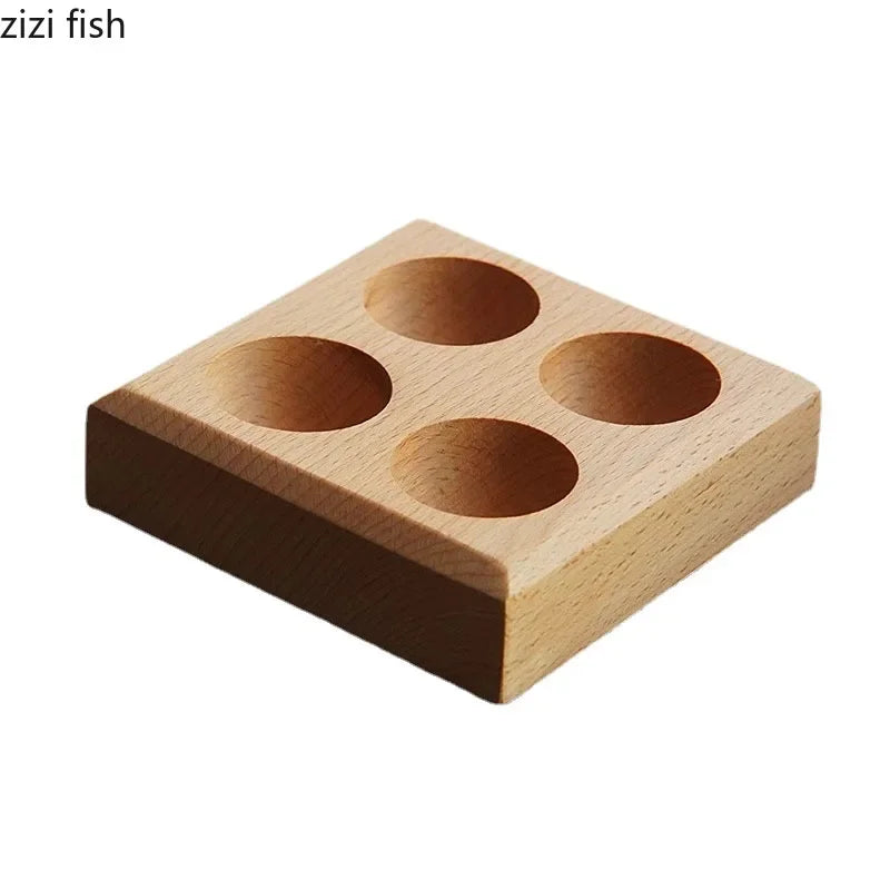 Plateau en Bois à Quatre Compartiments Style Créatif