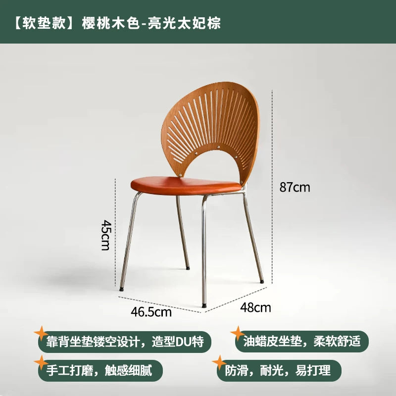 Chaise de Salle à Manger en Acier Inoxydable