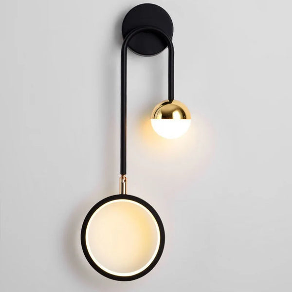 Applique Murale LED Ronde Rotative Style Nordique