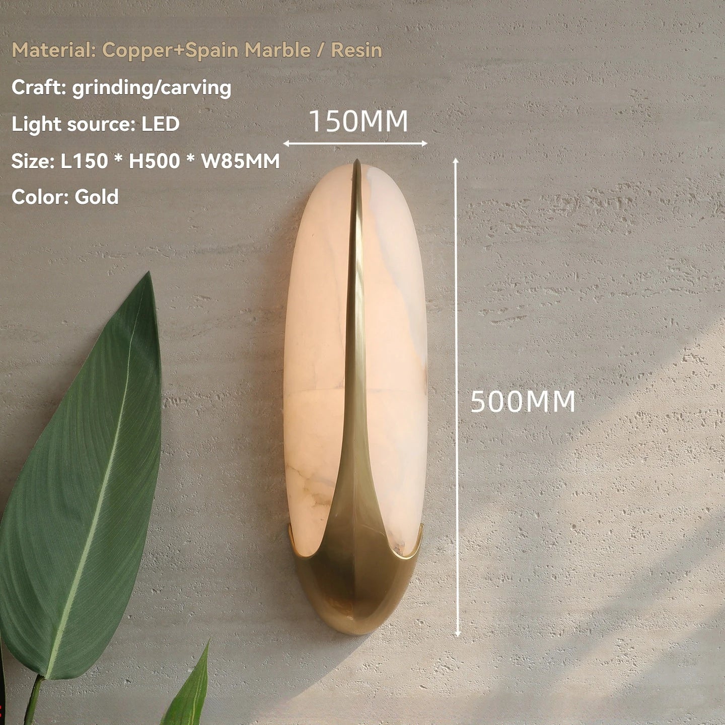 Marble Wall Sconce – European Designer Wall Lamp