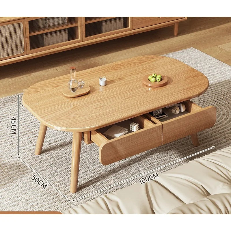 Table Basse Bois Massif - Design Simple et Moderne