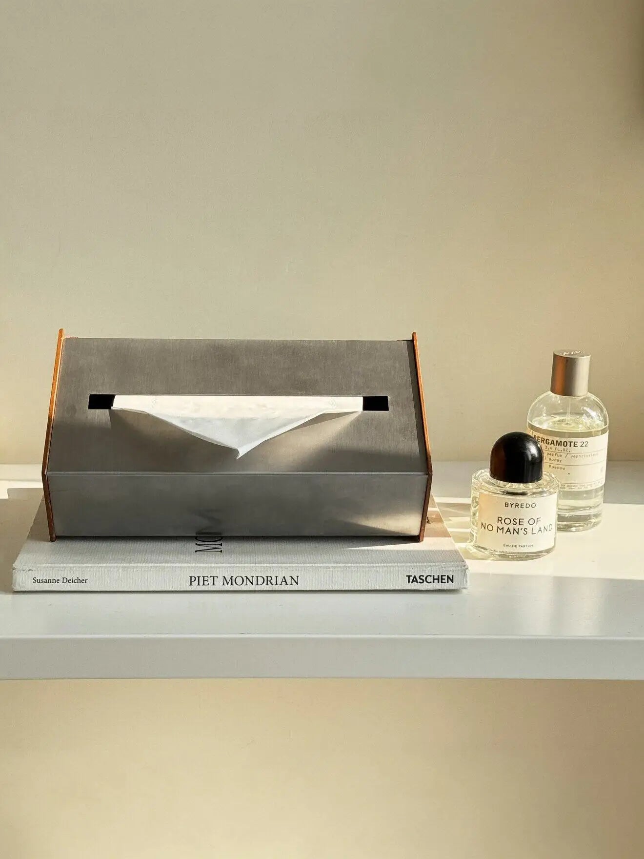 Boîte à Mouchoirs Acier Inoxydable Luxe Table Basse