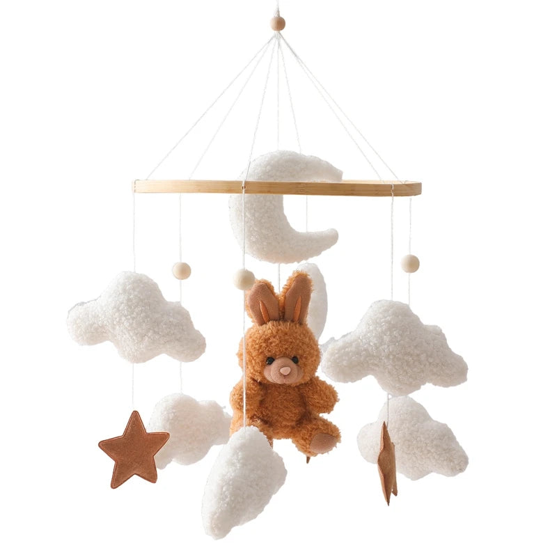 Mobile Musical en Bois pour Lit Bébé