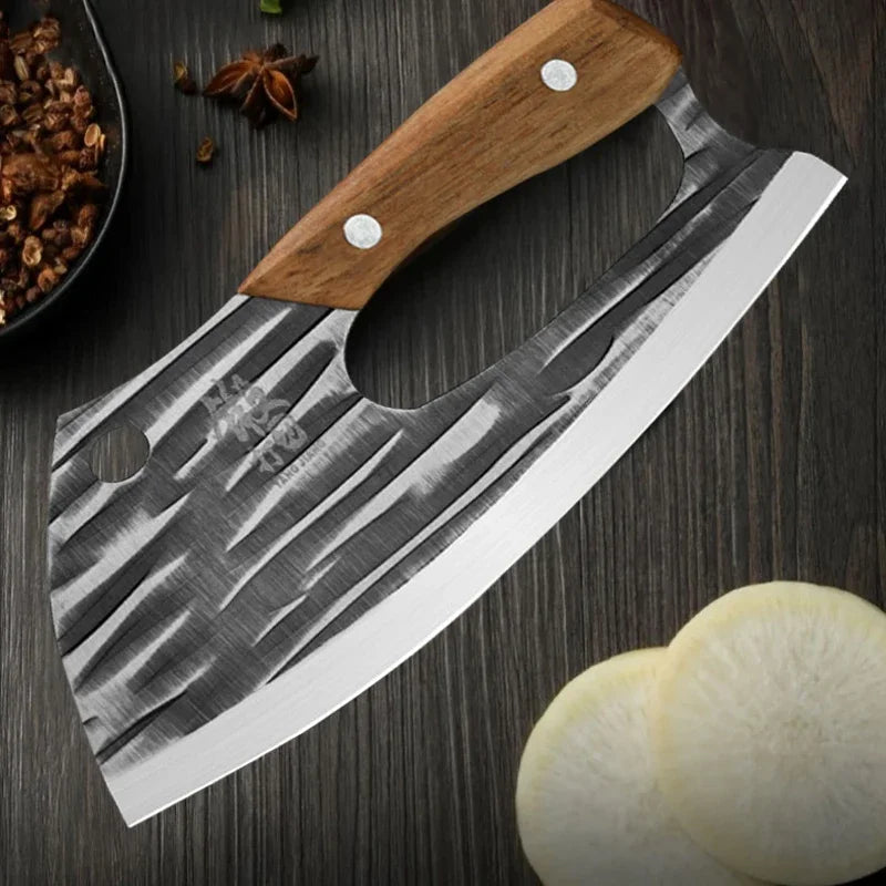 Couteau de Chef Forgé Main Économie d'Effort Inox