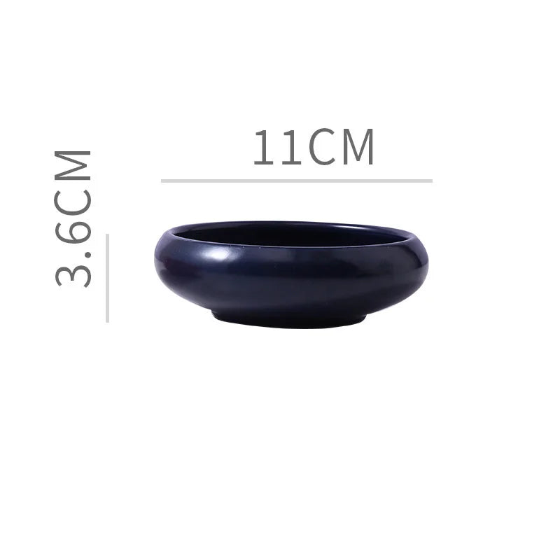 Ceramic Dip Bowl – Retro Condiment Dish