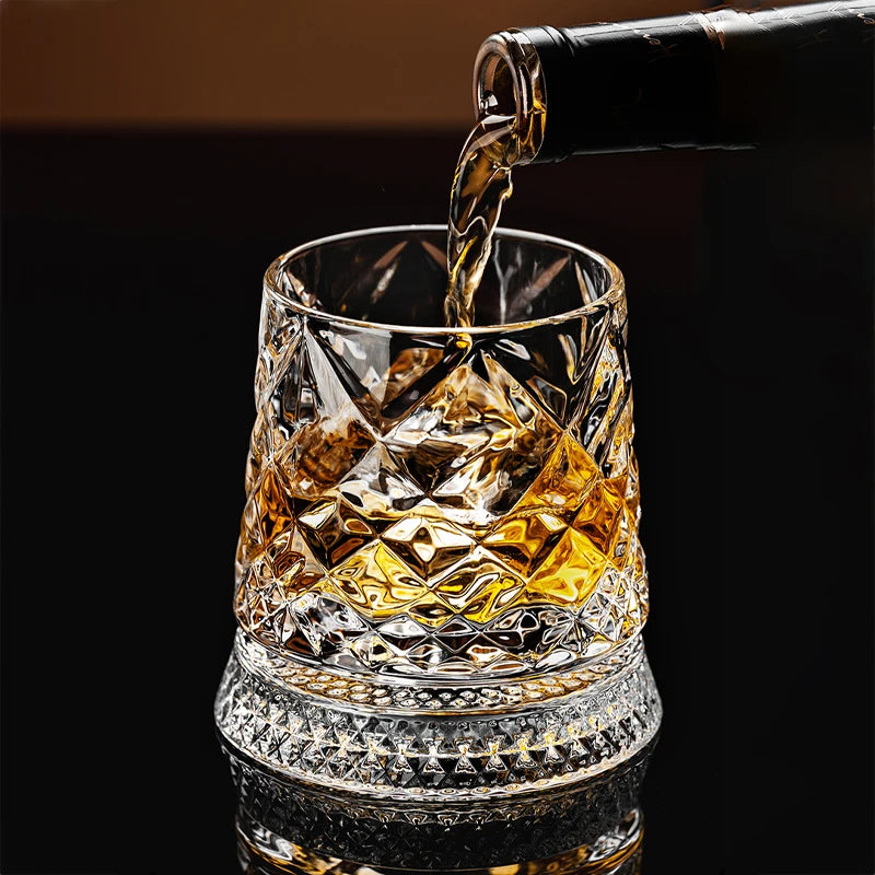 Verre à Whisky Rotatif à Base Tournante 360 Degrés