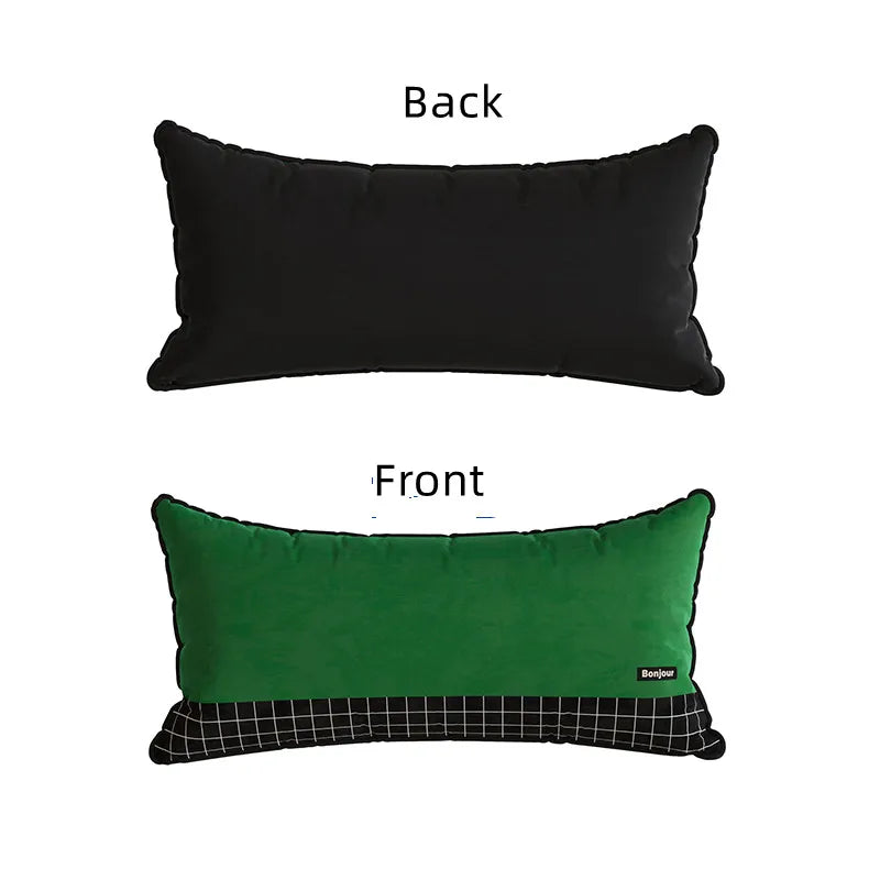 Striped Velvet Cushion Cover – Rectangle Throw Pillowcase, 30x70cm