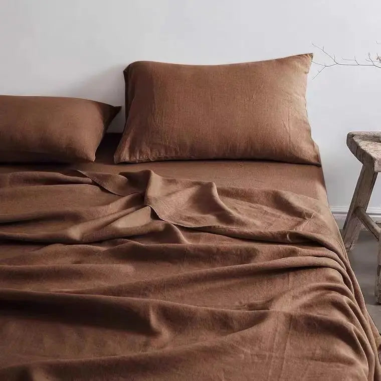 Drap Plat en Lin Pur Lavé - Respirant et Durable