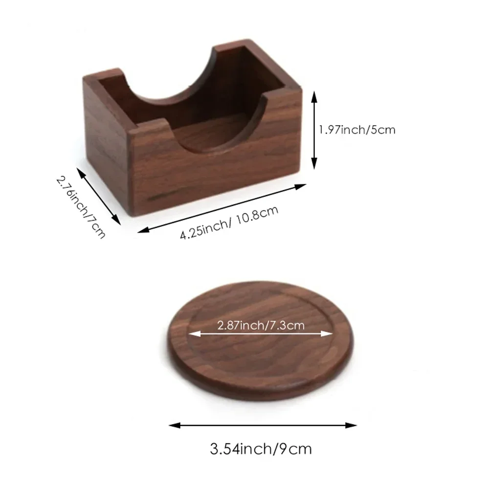 Set de 6 Dessous de Verre en Bois - Style Japonais