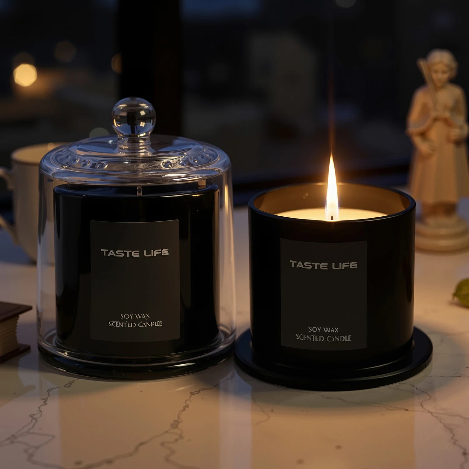 Bougie Parfumée sous Cloche en Verre