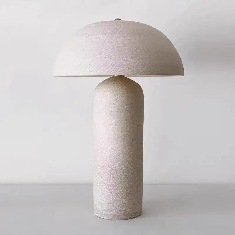 Lampe de Table Pot en Argile Style Wabi-Sabi