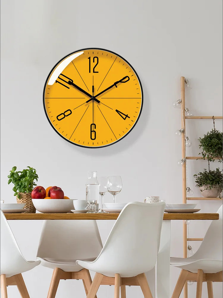 Horloge Murale Nordique Simple Silencieuse Moderne