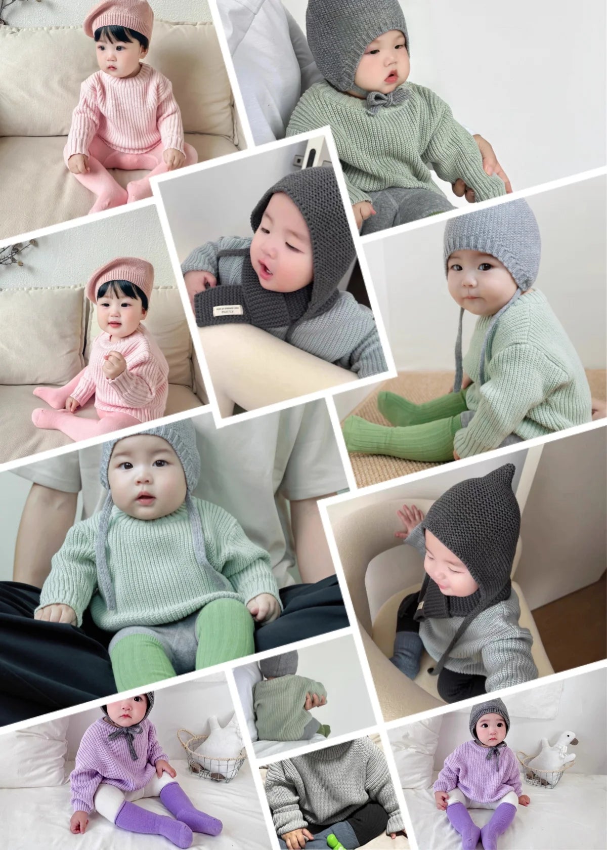 Pull Bébé Tricoté Épais Hiver