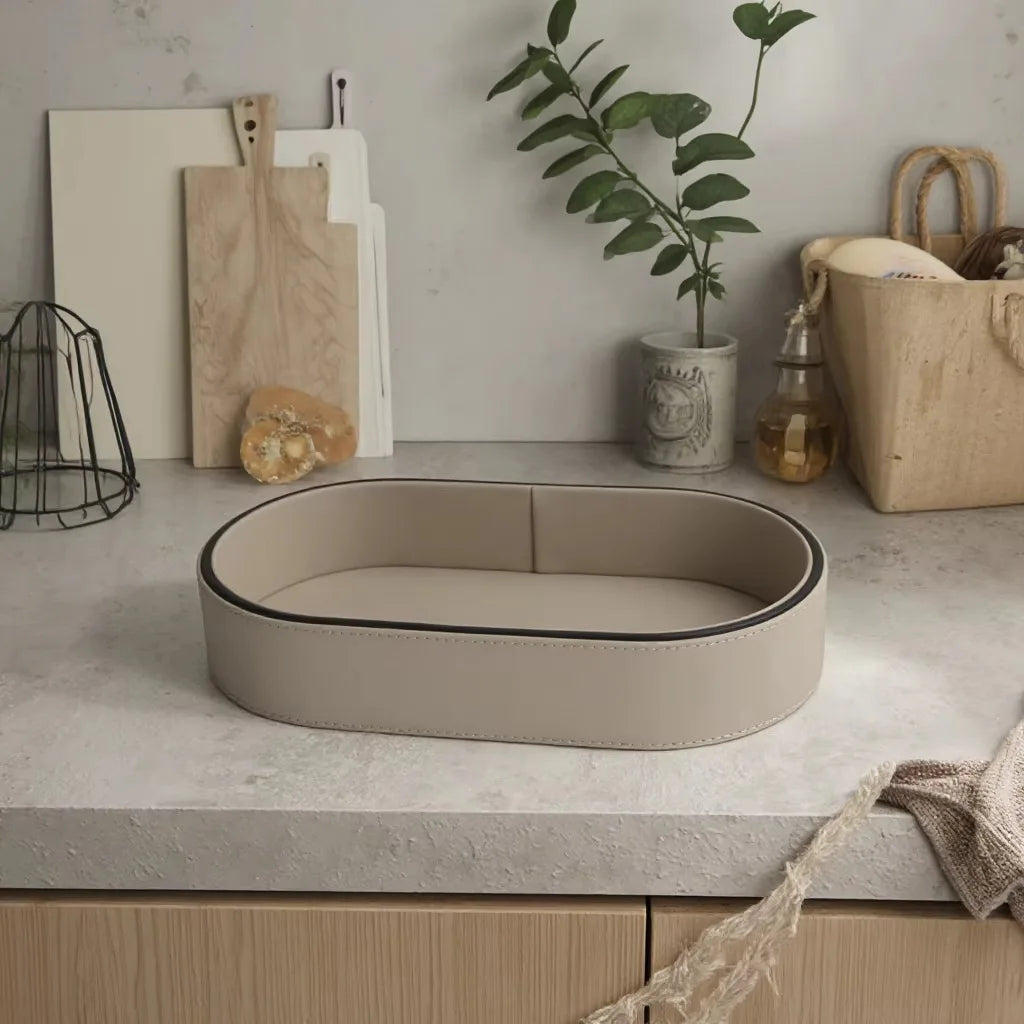 Boîte de Rangement en Cuir PU pour Bijoux et Accessoires