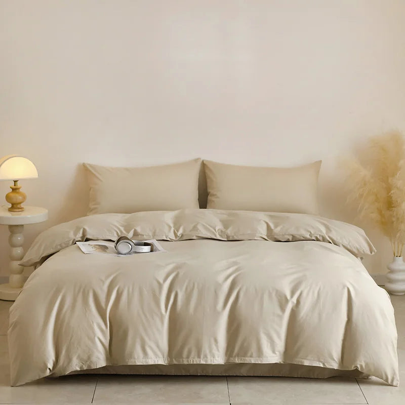 Parure de Lit en Coton Égyptien 3 Pièces