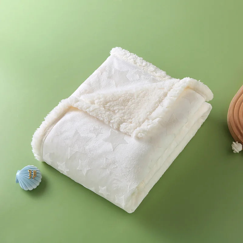 Couverture Bébé Polaire Double Épaisseur Hiver