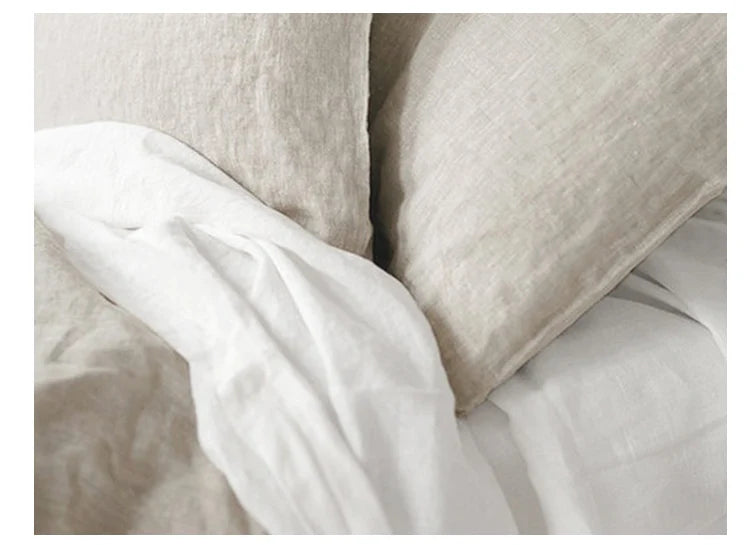 Housse de Coussin en Lin Naturel