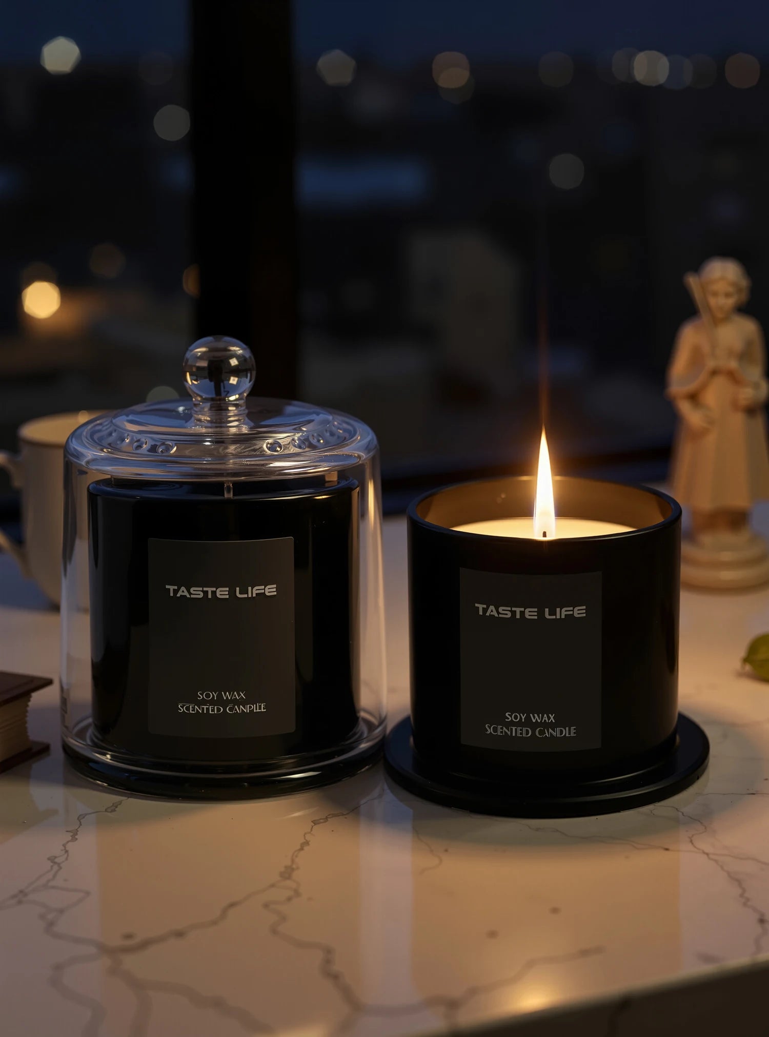 Bougie Parfumée sous Cloche en Verre