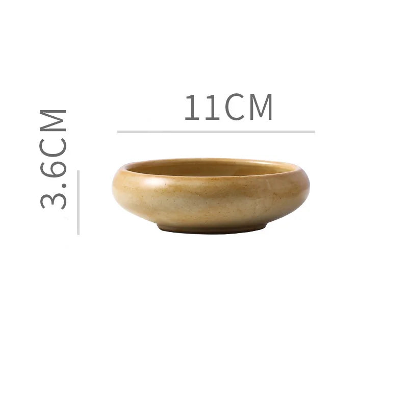 Ceramic Dip Bowl – Retro Condiment Dish