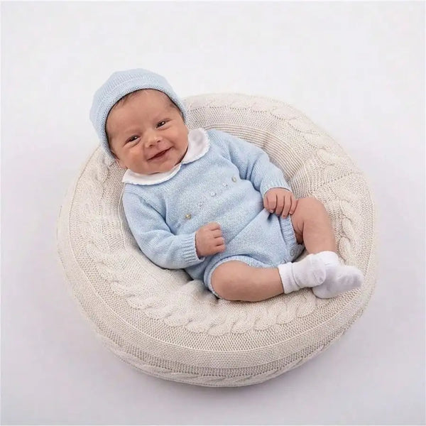 Coussin Pouf Rond pour Photographie Bébé