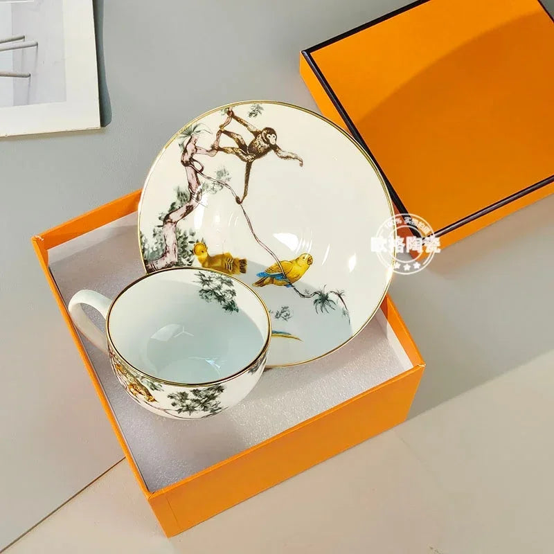 Service de Table Céramique Motif Jungle