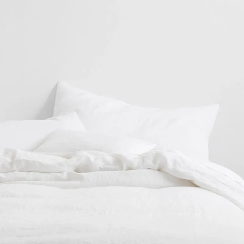 Housse de Coussin Lin Pur Format Enveloppe Coloris Uni