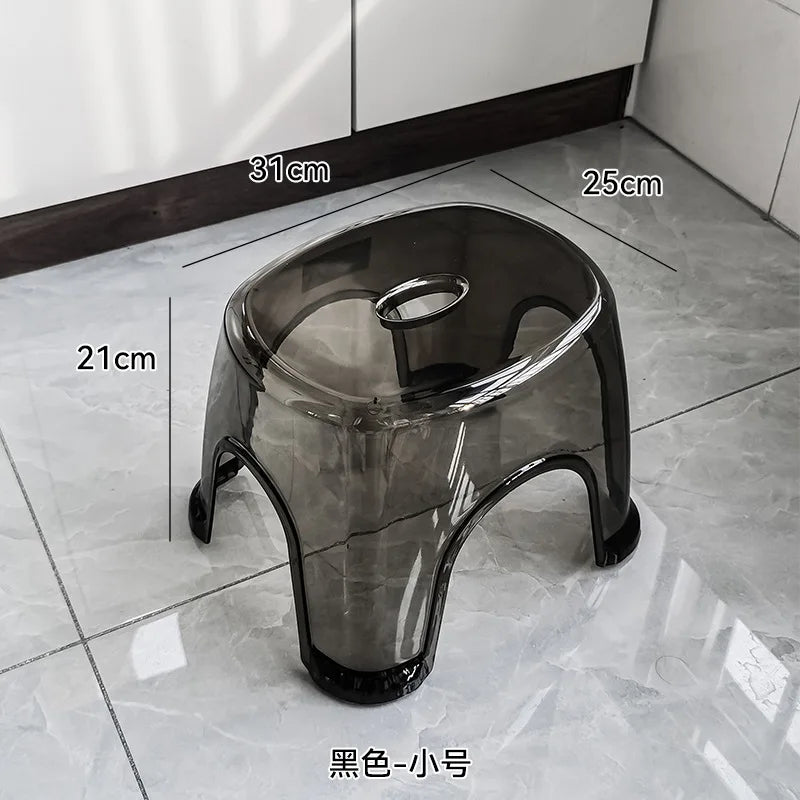Acrylic Shower Stool – Transparent Non-Slip Seat