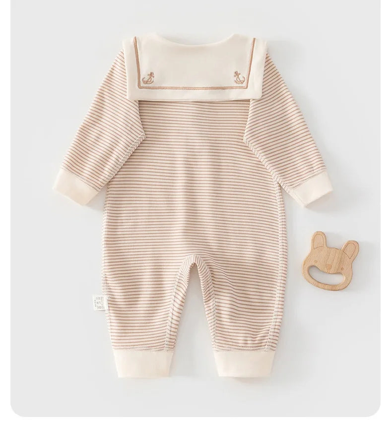 Body Bébé Col Marin en Coton