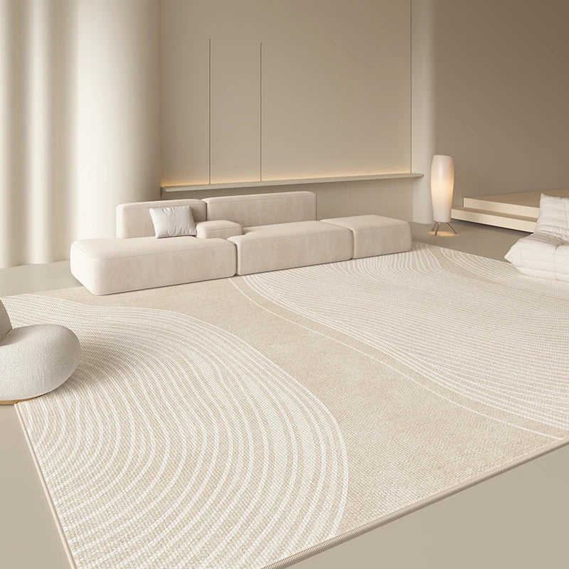 Tapis Style Japonais Minimaliste Peluche Douce Antidérapant