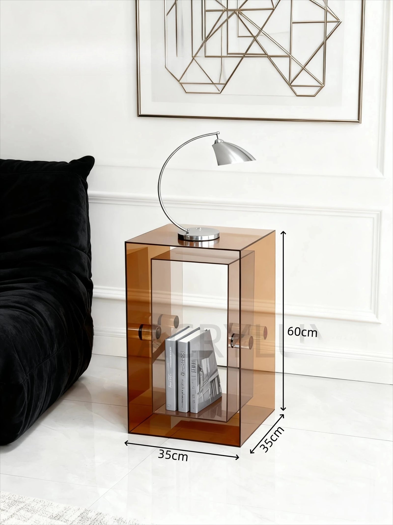 Table d'Appoint en Acrylique - Design Minimaliste