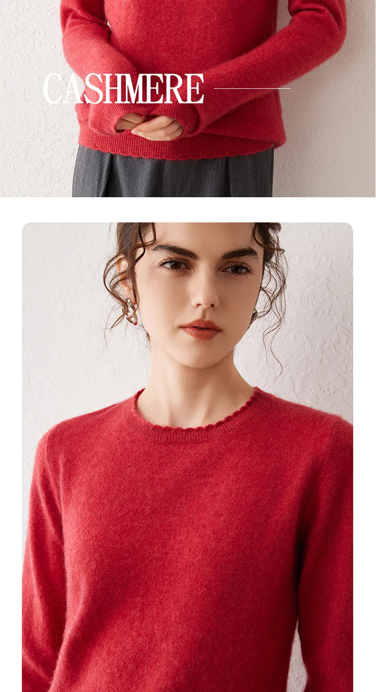 Pull Femme 100% Cachemire Basique